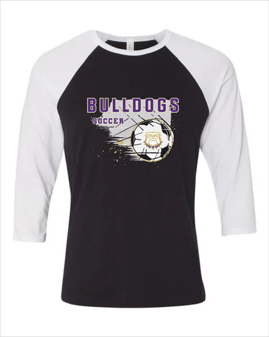 Marianna Bulldogs Soccer #2 Women's Baseball T-Shirt