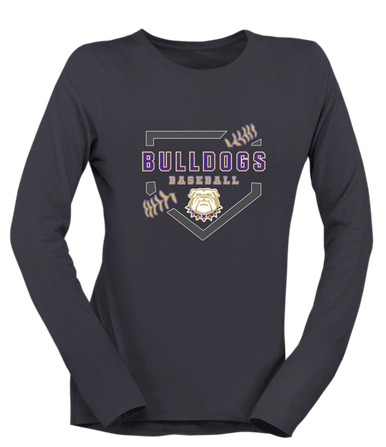 Marianna Bulldogs Baseball #2 Women's Premium LS T-Shirt