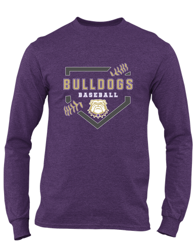 Marianna Bulldogs Baseball #2 Men's LS T-Shirt