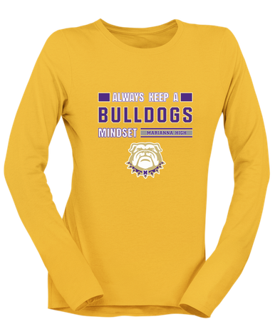 Marianna Bulldogs Mindset Women's LS T-Shirt