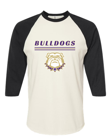 Marianna Bulldogs Mascot #8 Men's Baseball T-Shirt