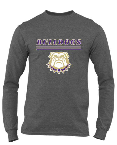 Marianna Bulldogs Mascot #8 Men's LS T-Shirt
