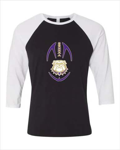 Marianna Bulldogs Football #4 Women's Baseball T-Shirt