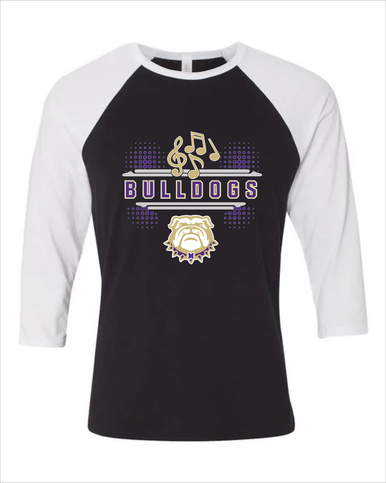 Marianna Bulldogs Band # 3 Men's Baseball T-Shirt