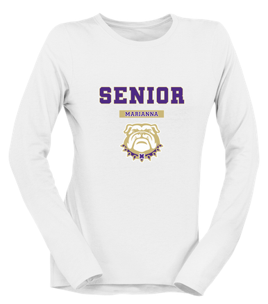 Marianna Bulldogs Senior #2 Women's LS T-Shirt