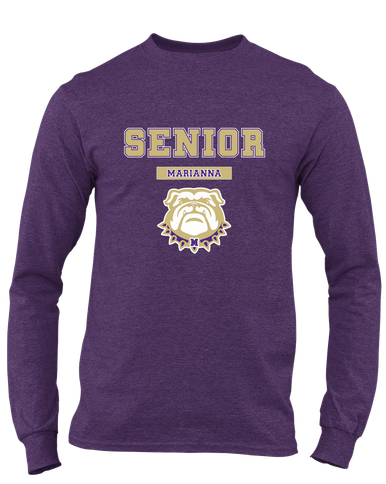 Marianna Bulldogs Senior #2 Men's LS T-Shirt
