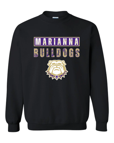 Marianna Bulldogs Mascot #9 Men's Sweatshirt