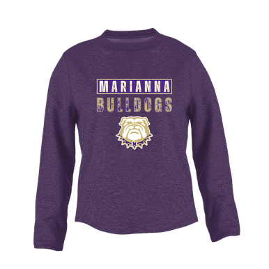 Marianna Bulldogs Mascot #9 Women's Sweatshirt