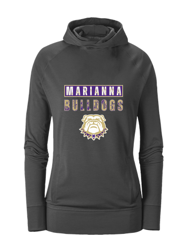 Marianna Bulldogs Mascot #9 Women's Hoodie