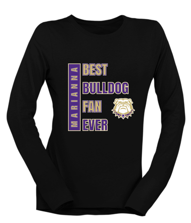 Marianna Bulldogs Best Bulldog Fan Women's Premium LS T-Shirt