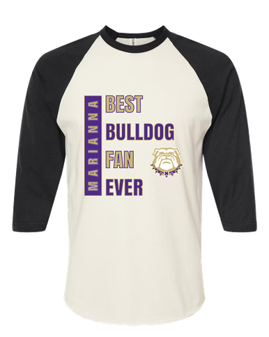 Marianna Bulldogs Best Bulldog Fan Men's Baseball T-Shirt