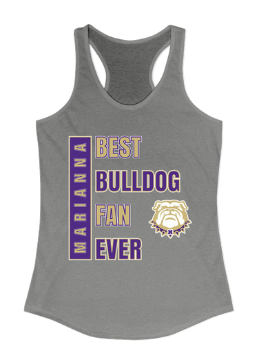 Marianna Bulldogs Best Bulldog Fan Women's Tank Top