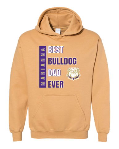 Marianna Bulldogs Best Bulldog Dad Men's Hoodie