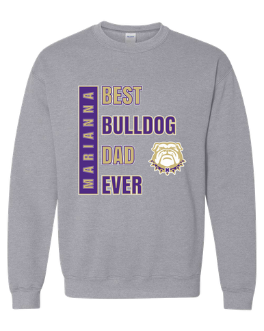 Marianna Bulldogs Best Bulldog Dad Men's Sweatshirt