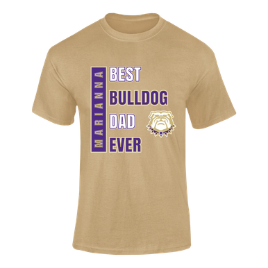 Marianna Bulldogs Best Bulldog Dad Men's SS T-Shirt