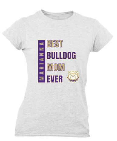 Marianna Bulldogs Best Bulldog Mom Women's Premium SS T-Shirt