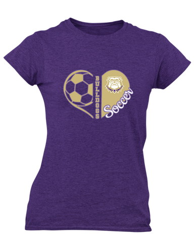 Marianna Bulldogs Heart Soccer Women's Premium SS T-Shirt