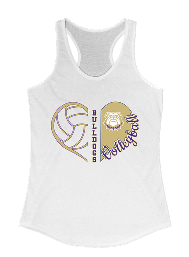 Marianna Bulldogs Heart Volleyball Women's Tank Top