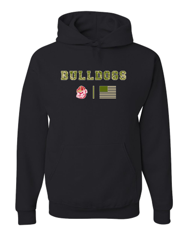 Thomasville Bulldogs Camo Flag Men's Premium Hoodie