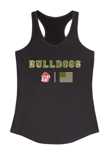 Thomasville Bulldogs Camo Flag Women's Tank Top