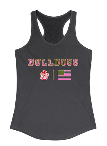 Thomasville Bulldogs Pink Camo Flag Women's Tank Top
