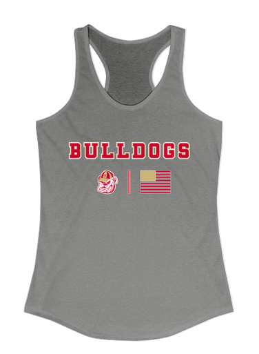 Thomasville Bulldogs Team Colors Flag Women's Tank Top