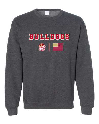 Thomasville Bulldogs Team Colors Flag Men's Sweatshirt