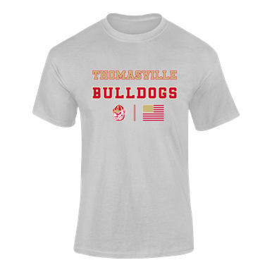 Thomasville Bulldogs Spirit Flag Men's Premium SS T-Shirt