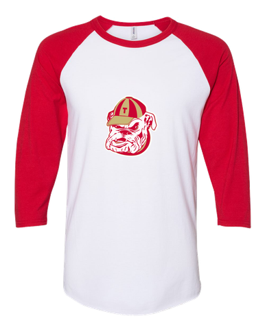 Thomasville Bulldogs Mascot #1 Women's Baseball T-Shirt