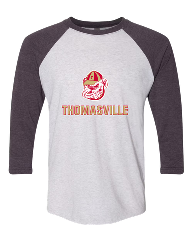 Thomasville Bulldogs Mascot #2 Women's Baseball T-Shirt