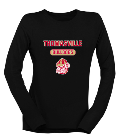 Thomasville Bulldogs Mascot #3 Women's LS T-Shirt