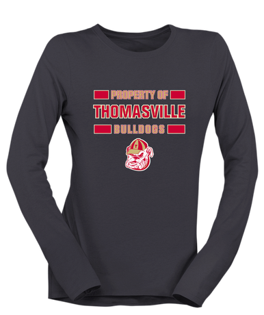 Thomasville Bulldogs Property Of Women's LS T-Shirt