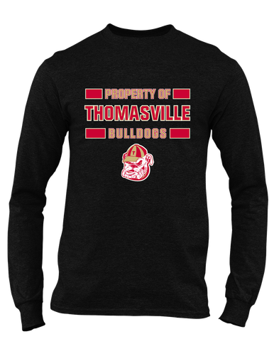 Thomasville Bulldogs Property Of Men's LS T-Shirt