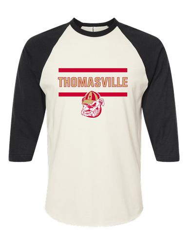 Thomasville Bulldogs Mascot #4 Women's Baseball T-Shirt