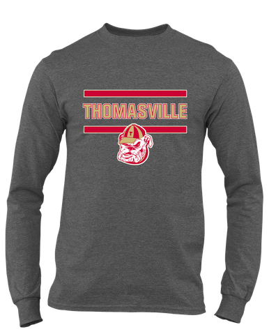 Thomasville Bulldogs Mascot #4 Men's LS T-Shirt