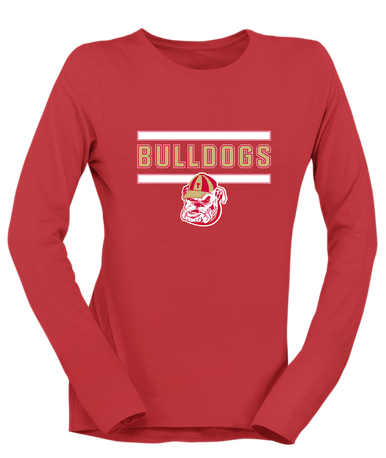 Thomasville Bulldogs Mascot #5 Women's Premium LS T-Shirt