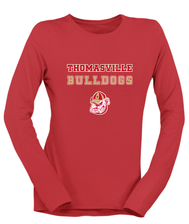 Thomasville Bulldogs Spirit Women's LS T-Shirt