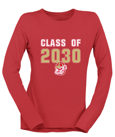 Thomasville Bulldogs Class of 2030 Women's LS T-Shirt