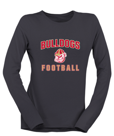 Thomasville Bulldogs Football #1 Women's LS T-Shirt