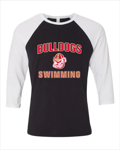 Thomasville Bulldogs Swimming Women's Baseball T-Shirt