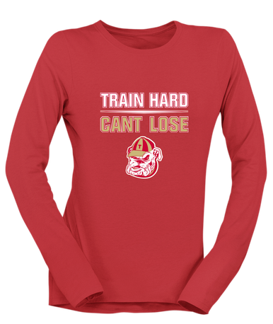 Thomasville Bulldogs Train Hard, Can't Lose Women's LS T-Shirt