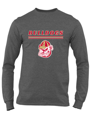 Thomasville Bulldogs Mascot #8 Men's LS T-Shirt