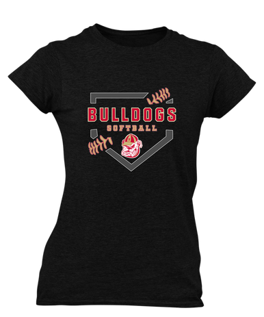 Thomasville Bulldogs Softball #2 Women's Premium SS T-Shirt