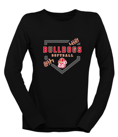 Thomasville Bulldogs Softball #2 Women's Premium LS T-Shirt