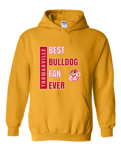 Thomasville Bulldogs Best Bulldog Fan Men's Hoodie