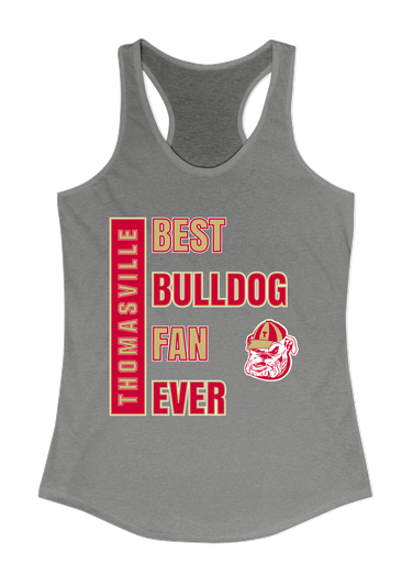 Thomasville Bulldogs Best Bulldog Fan Women's Tank Top
