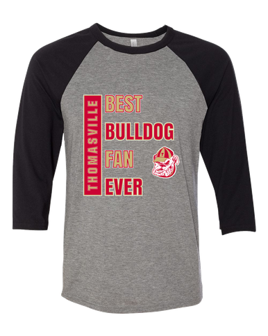 Thomasville Bulldogs Best Bulldog Fan Men's Baseball T-Shirt