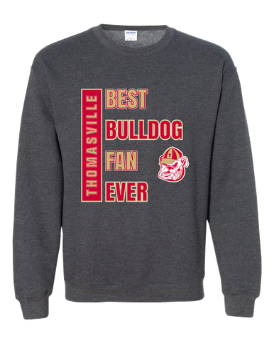 Thomasville Bulldogs Best Bulldog Fan Men's Sweatshirt