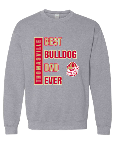 Thomasville Bulldogs Best Bulldog Dad Men's Sweatshirt