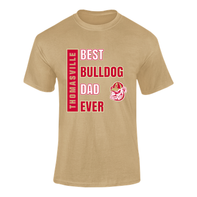 Thomasville Bulldogs Best Bulldog Dad Men's SS T-Shirt